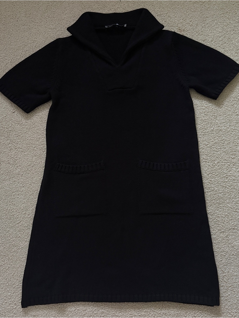 Zara Knit Polo Mini Dress